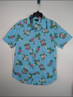 Tick And Morty Hawaiian Shirt L Unisex
